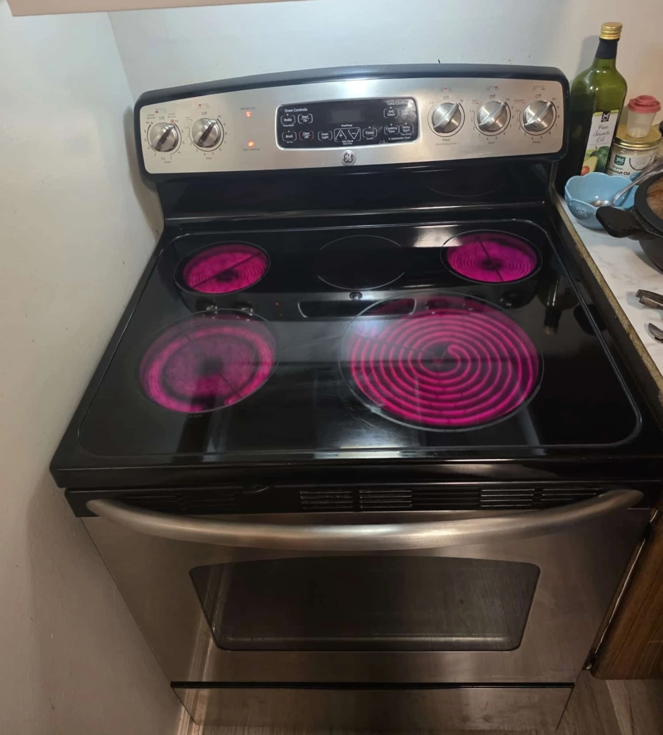 Ge 30in Stainless steel electric stove