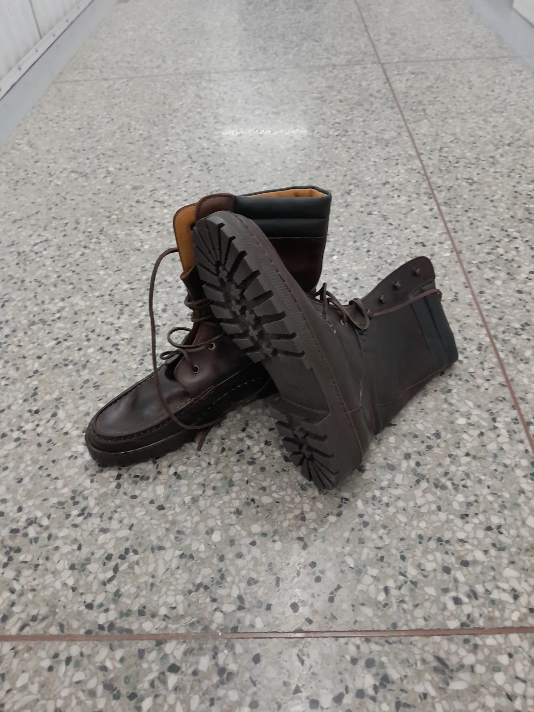 Leather Lace-Up Boots Original Bally Men's Size 11.5 - photo 3