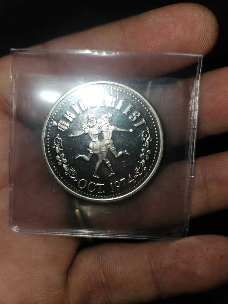 .999 silver Kitchener-Waterloo Oktoberfest Dollar - Oct 1974 image indicator(6)