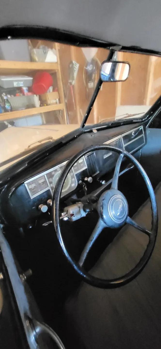 Vintage White Sedan Car