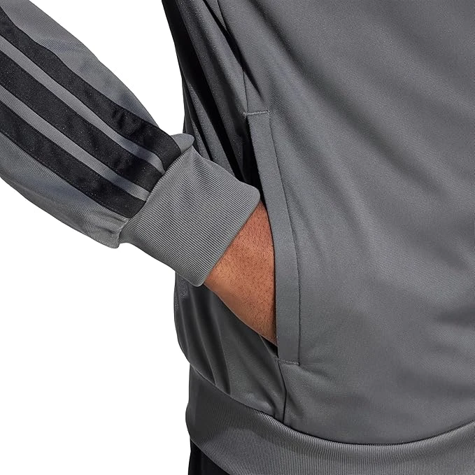adidas Men's 3-Stripes Tricot Regular Sportswear Track Top - photo 5