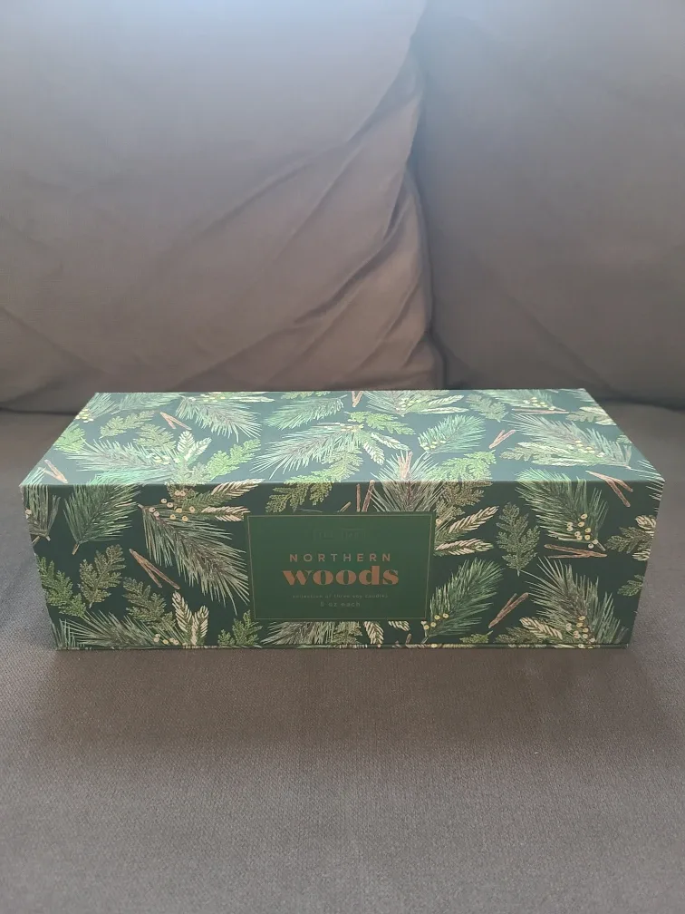 Illume Northern Woods Candle Gift Box, Set of 3🕯#Cleanout ♻️