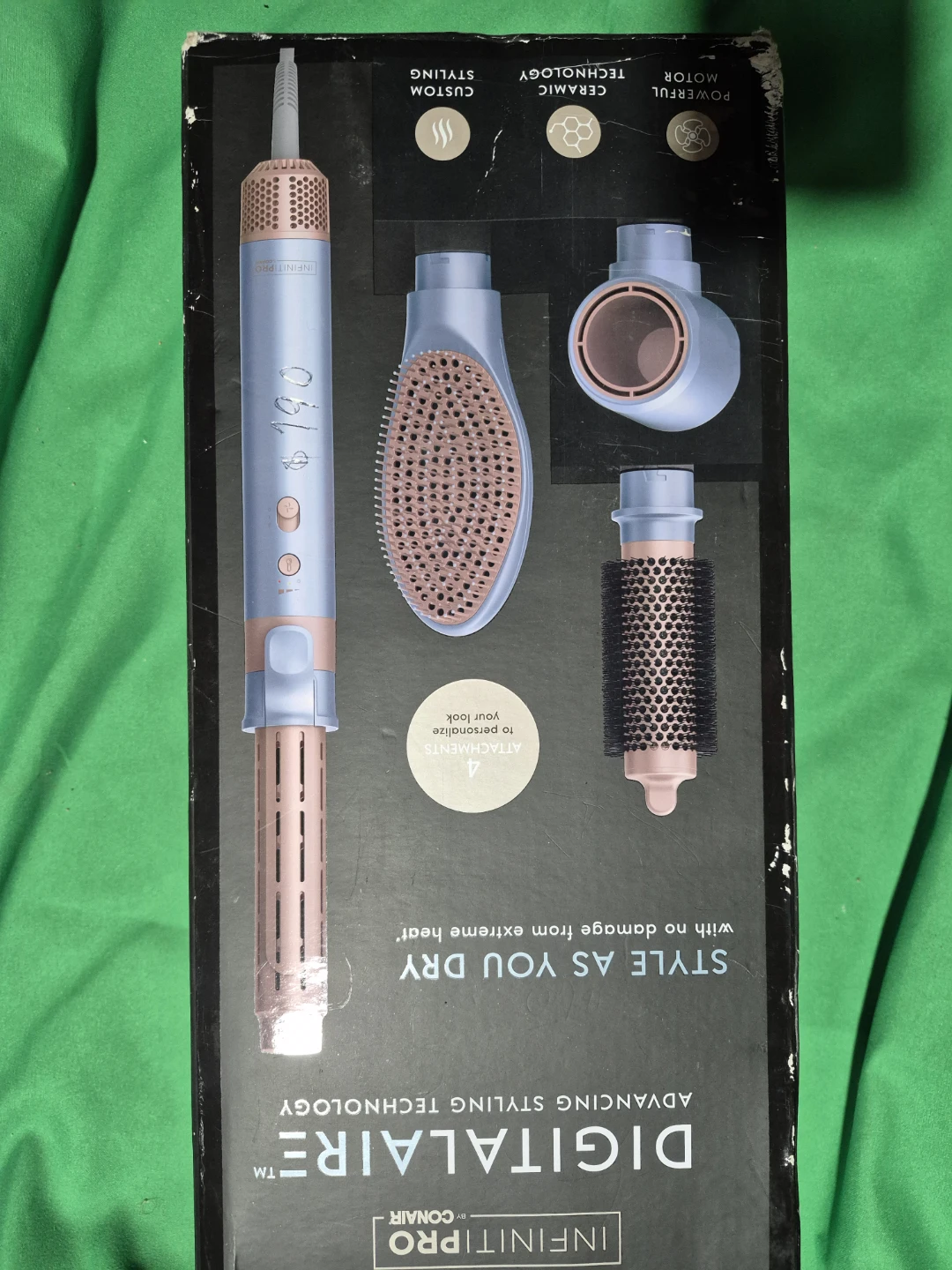 InfinitiPro Digitalaire Hair Styler w/ Attachments