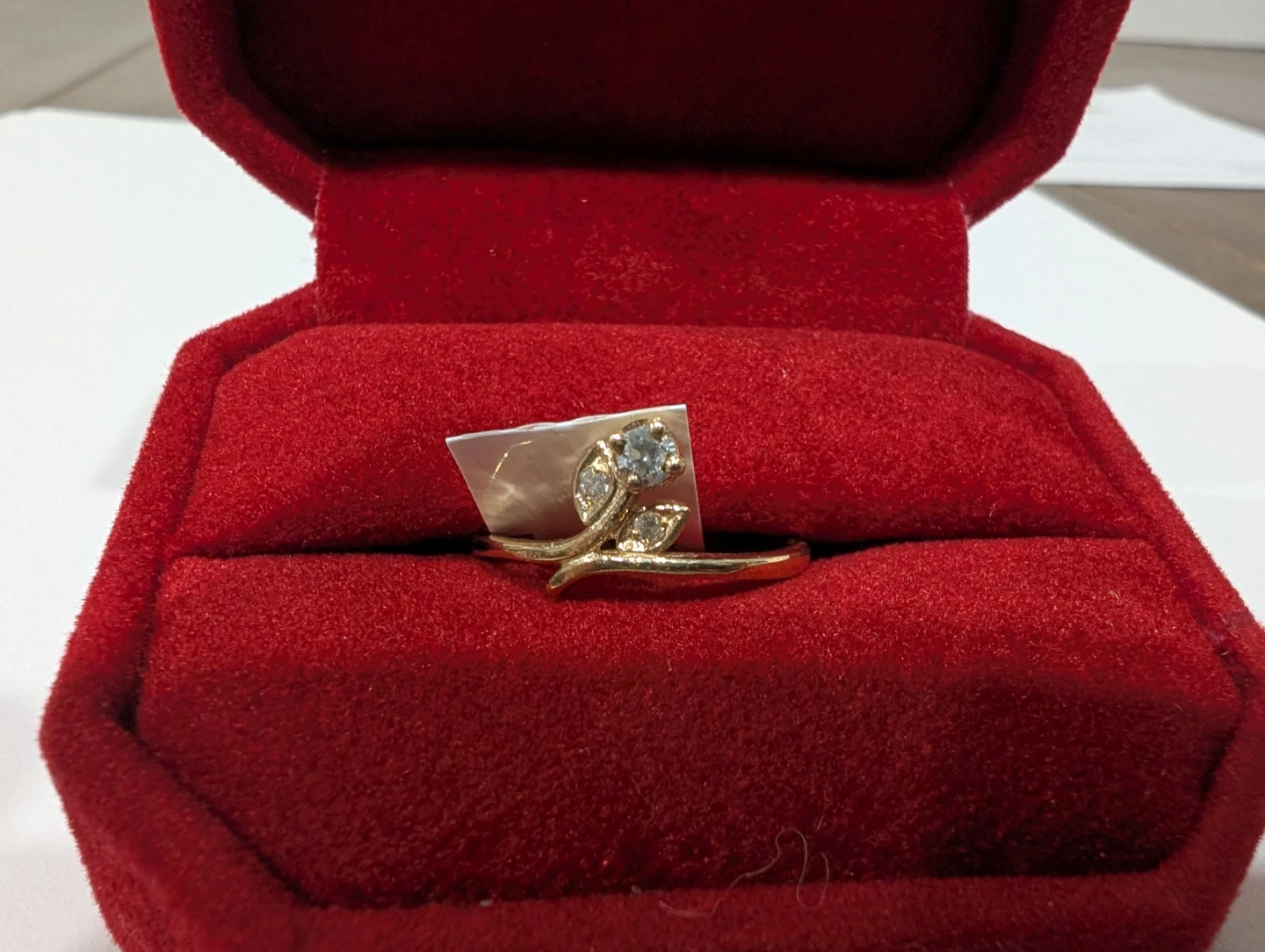 Brand New 10K Yellow Gold Genuine Diamond Ring For Sale
