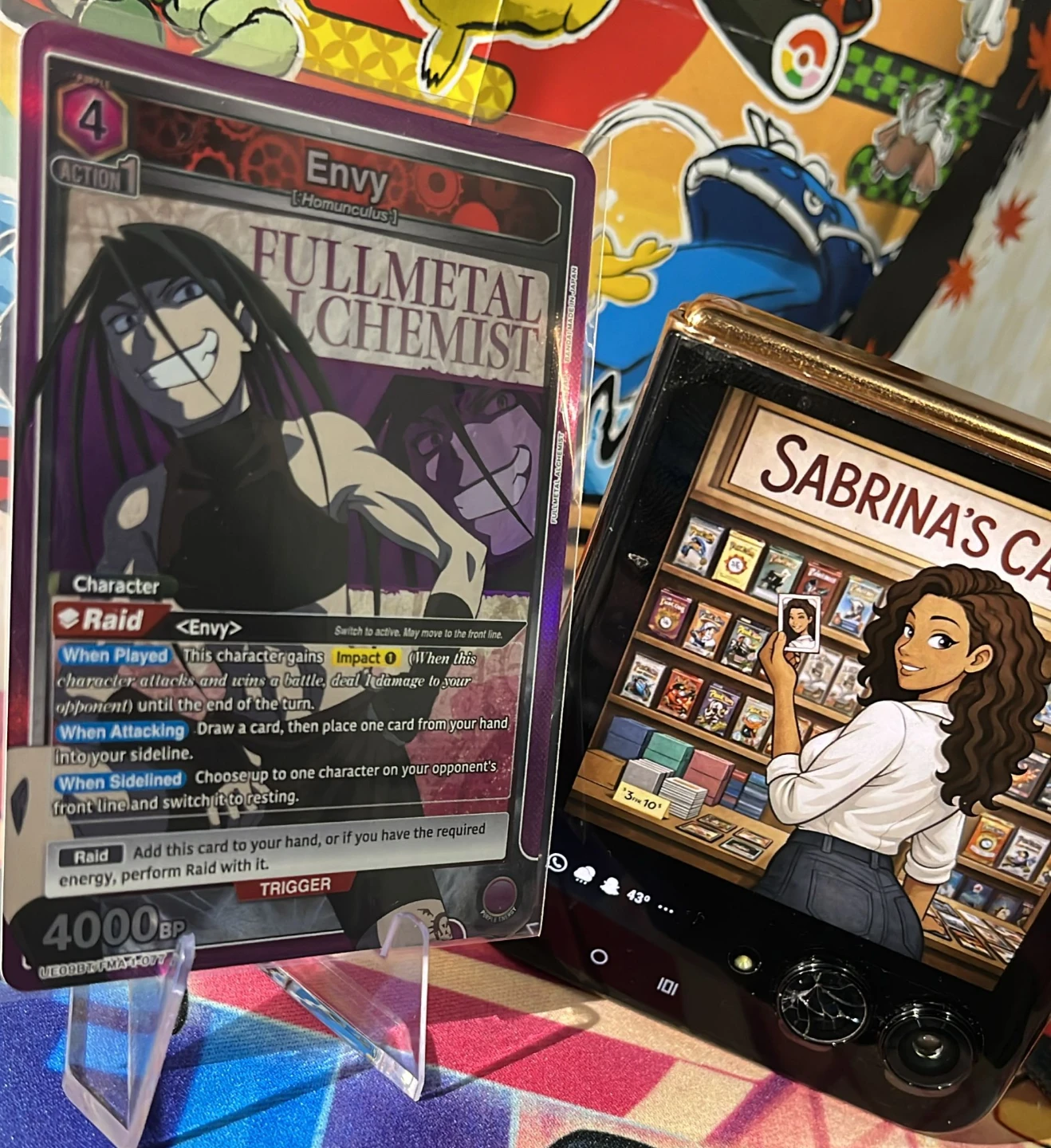 Fullmetal Alchemist Envy Trading Card