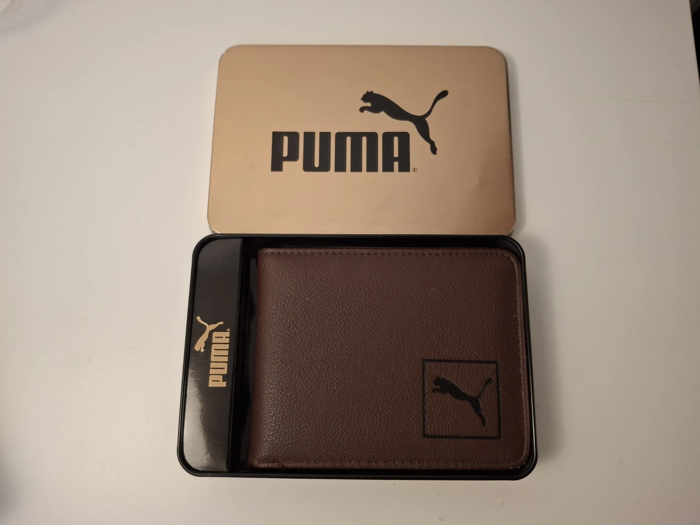 Puma Brown Wallet. New in a tin box.