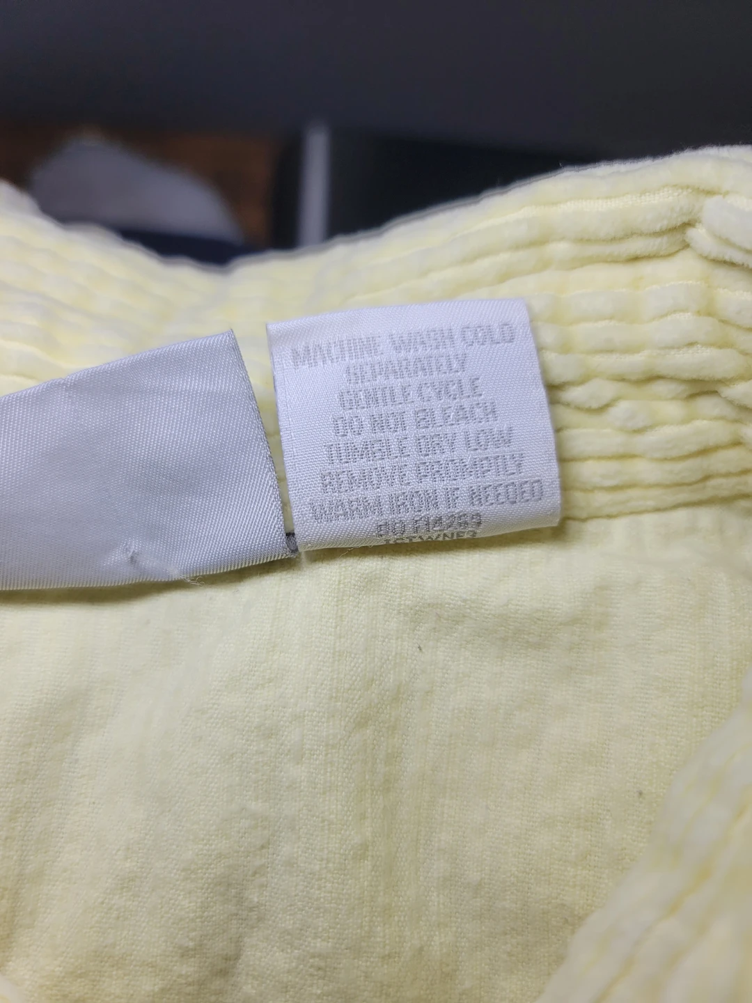 Blair 2XL Yellow Corduroy Button-Up Shirt EUC Cotton - photo 3