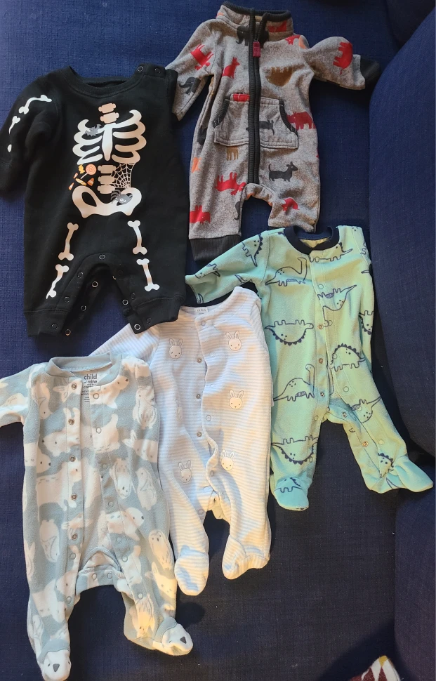 Fleece sleepers newborn brands like Carter's
