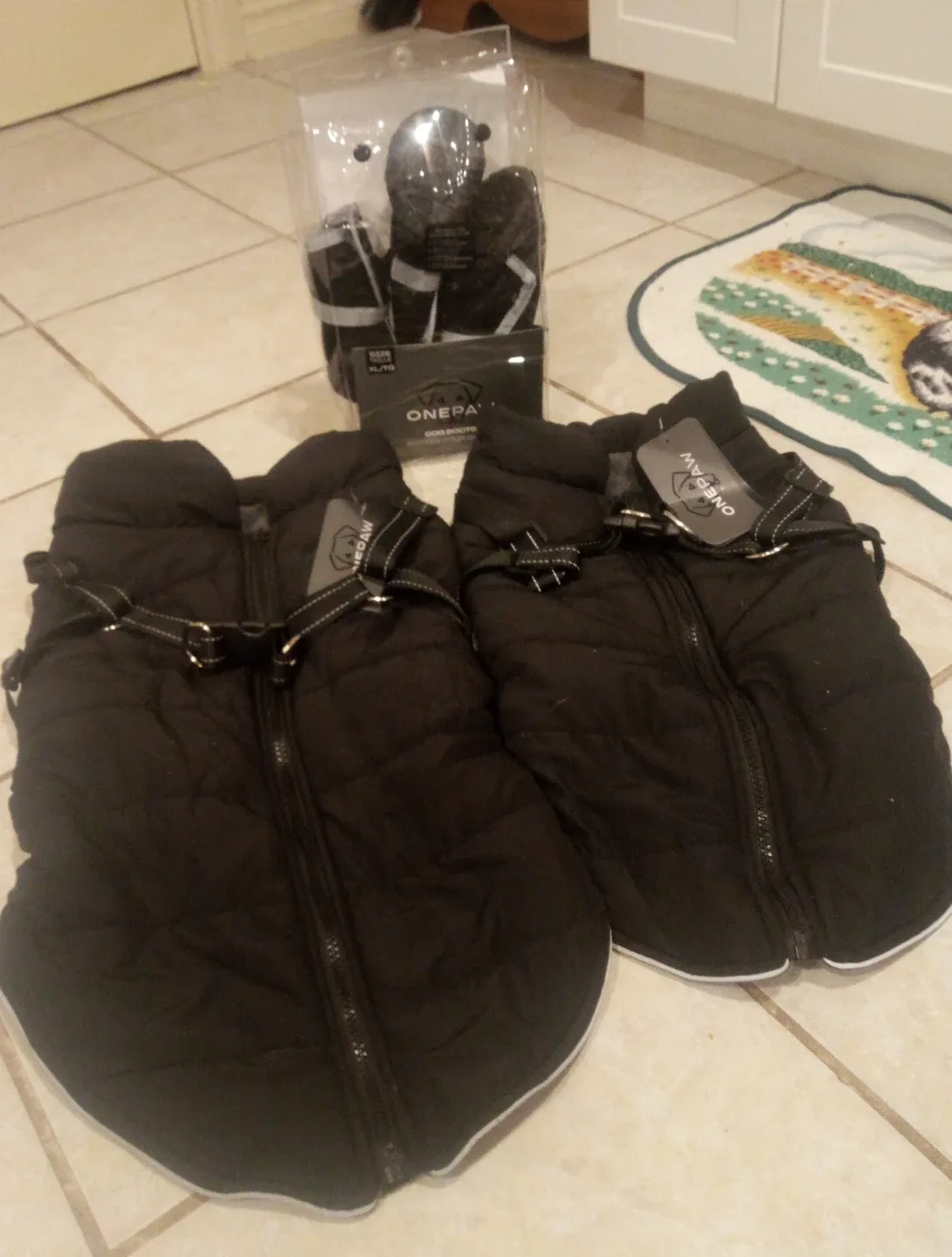 OnePaw Dog Boots XL/TG & Dog Coat Set