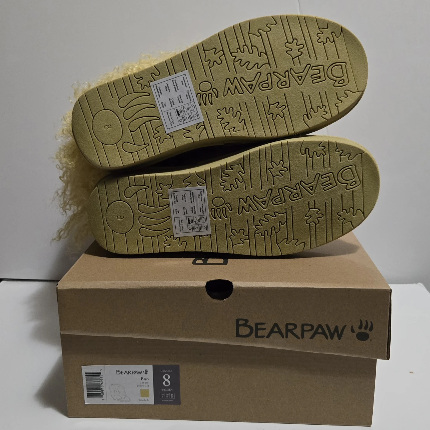 BEARPAW Boo Yellow Women's Boots - Size 8 - photo 4