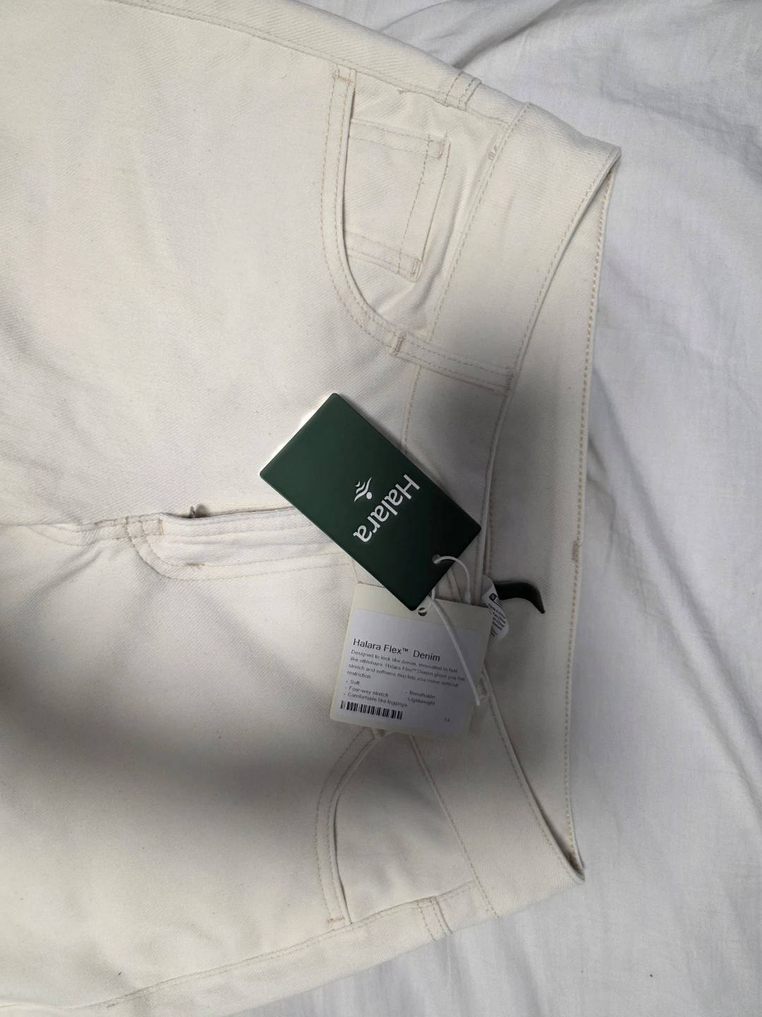 Halara Flex Denim Wide Leg Pants, Size XS Khaki - photo 3