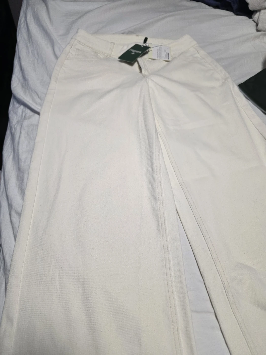 Halara Flex Denim Wide Leg Pants, Size XS Khaki - photo 4