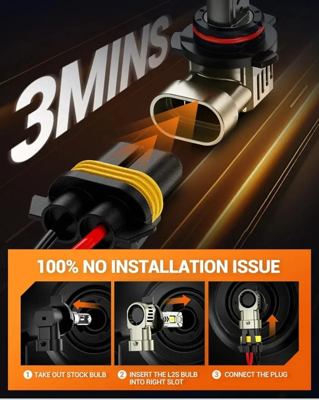 SEALIGHT 9012 LED Headlight Bulbs - New image indicator(6)