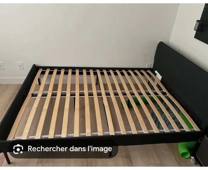 IKEA Slattum Queen Bed Frame - Black