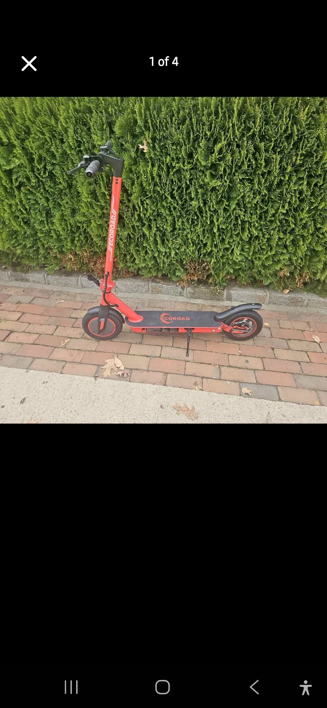 Ecoroad Electric Scooter - Red - photo 3