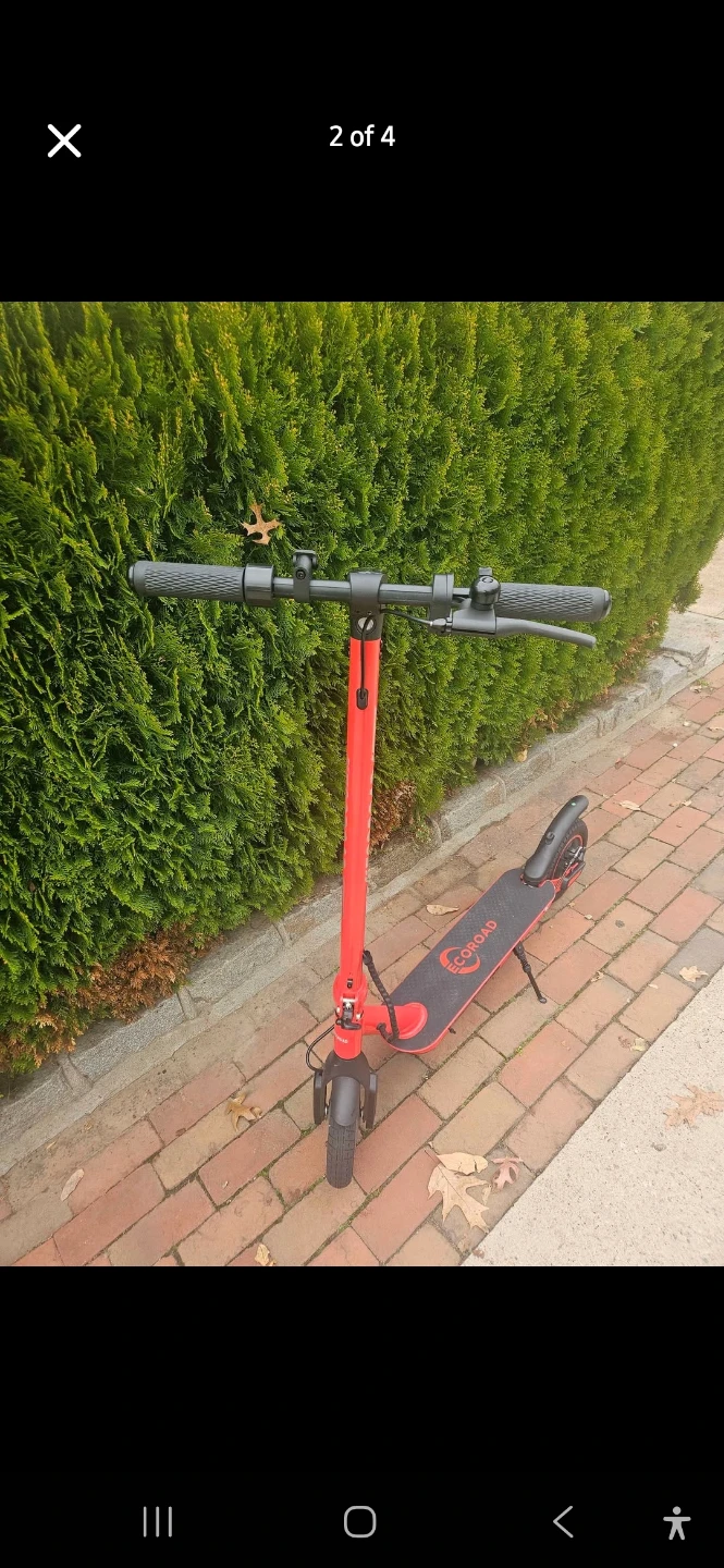 Ecoroad Electric Scooter - Red - photo 4