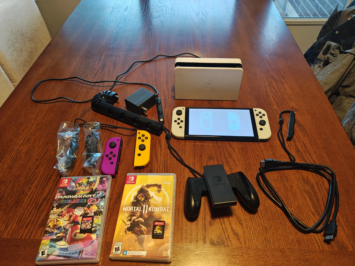 Nintendo Switch OLED Model with Games - photo 3