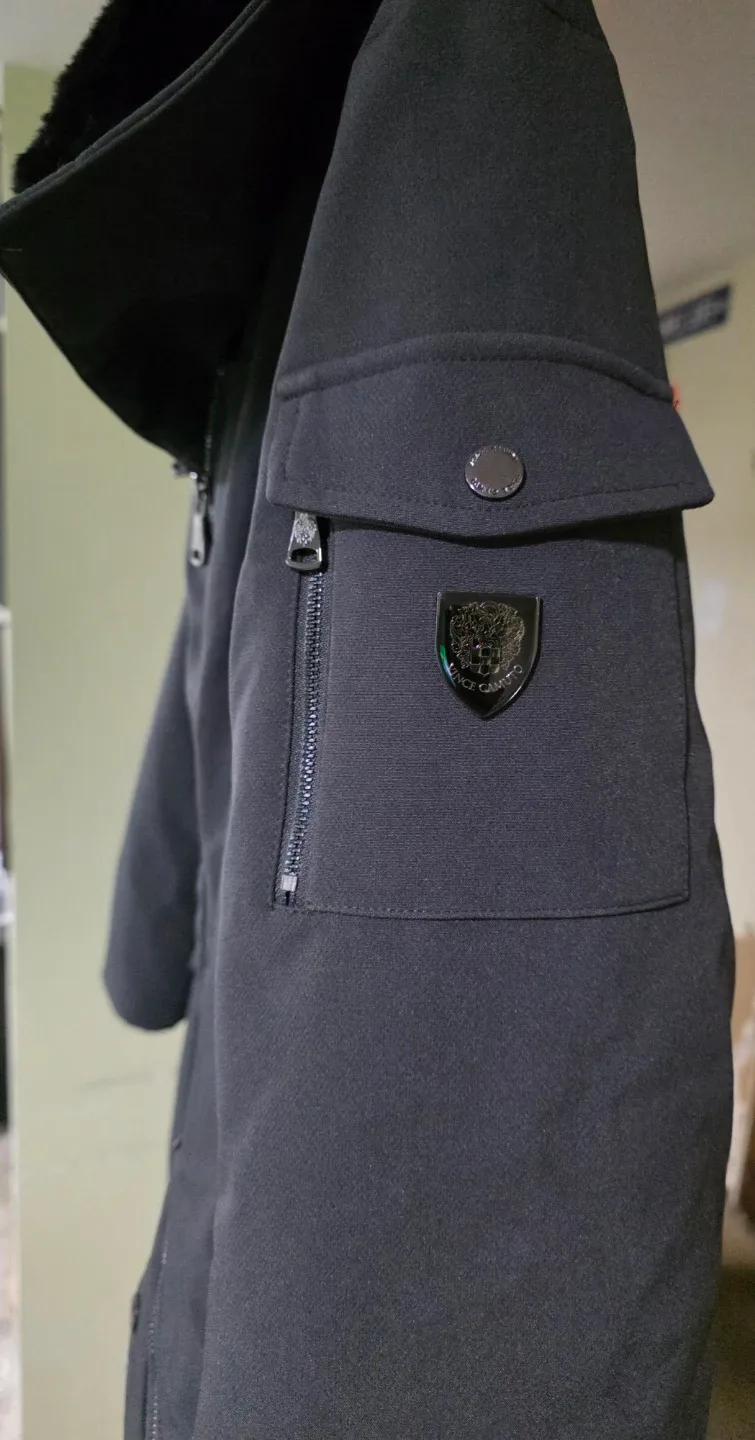 BNWT Vince Camuto Womans XL Down Blend Jacket With Fir Trim image indicator(2)