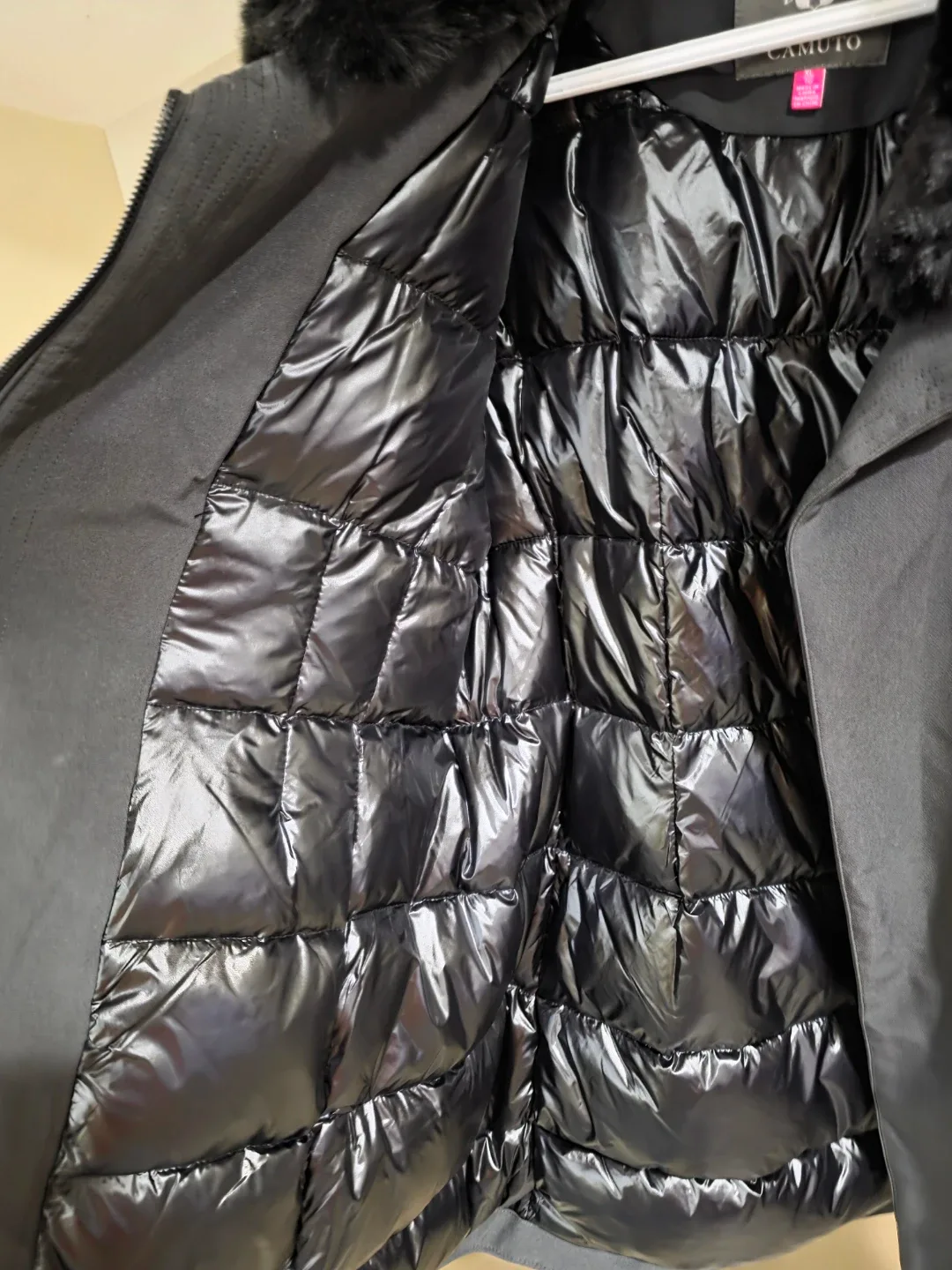 BNWT Vince Camuto Womans XL Down Blend Jacket With Fir Trim image indicator(5)