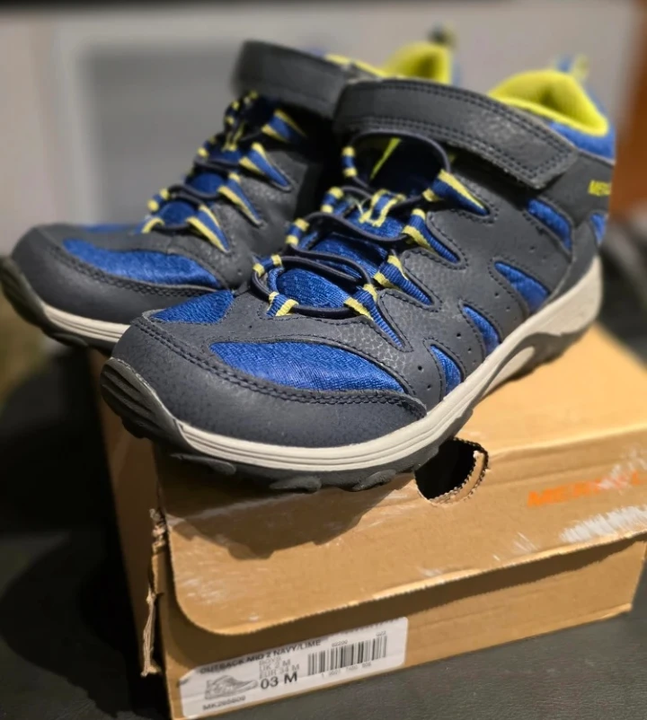 Merrell Outback Mid 2 Navy/Lime Kids Size 3M - photo 2