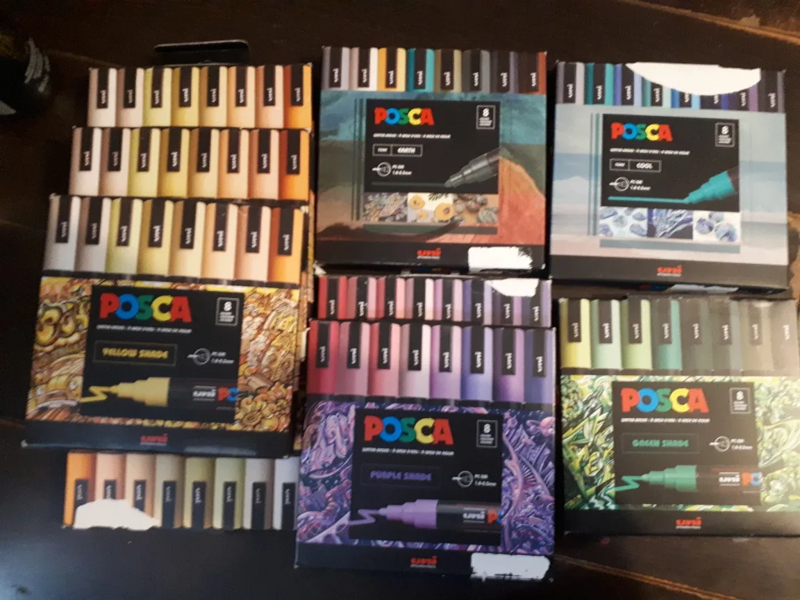 Posca Paint Marker Set - Various Shades