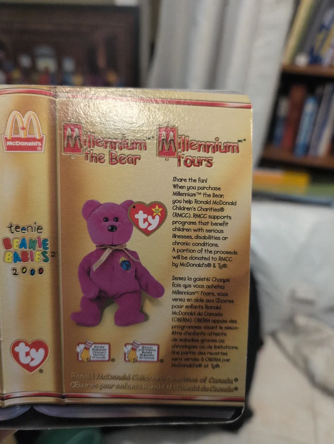 Teenie Beanie Babies Millennium the Bear 2000 image indicator(3)