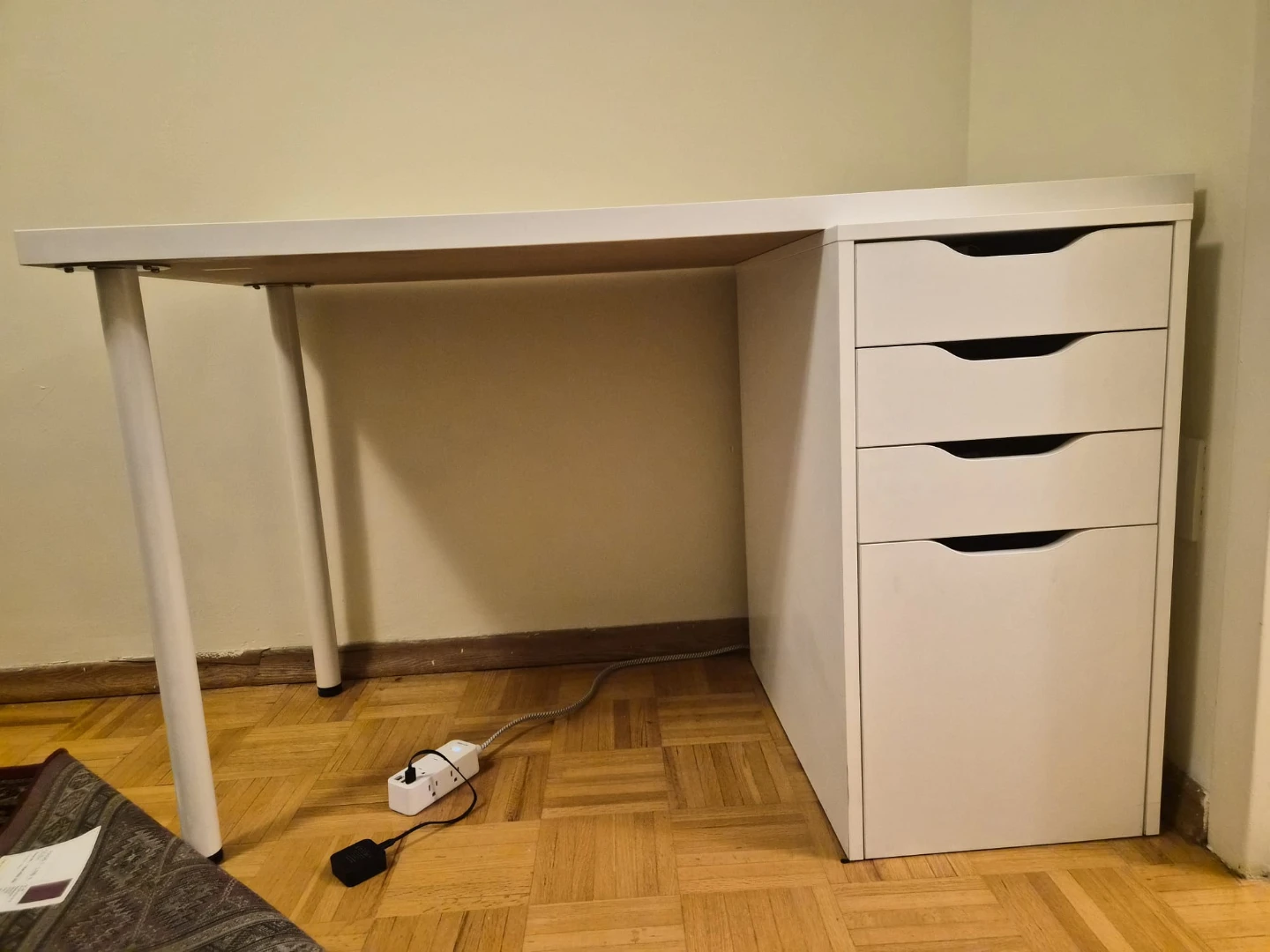 IKEA LINNMON / ALEX White Desk + chair - photo 2
