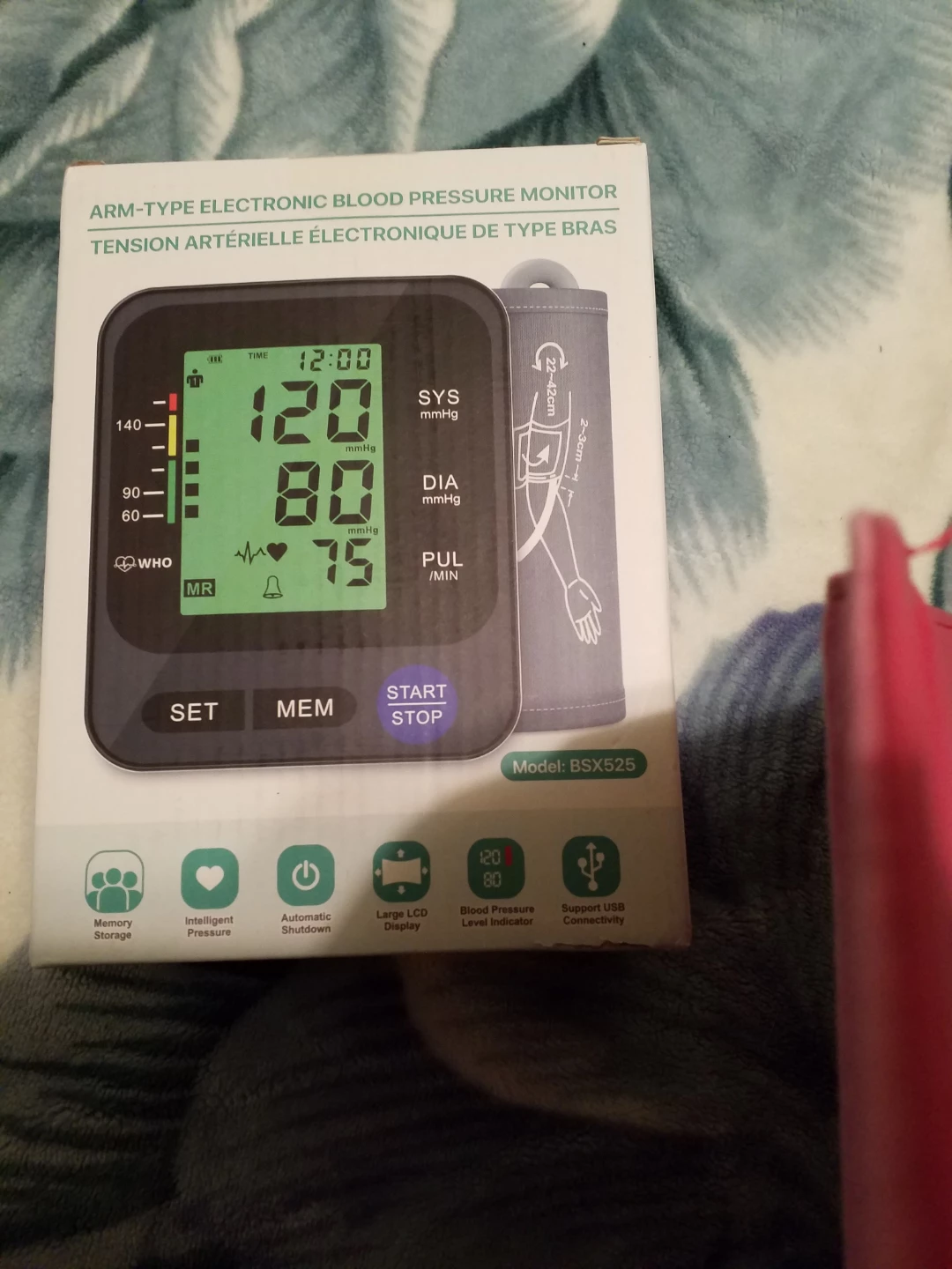 New Arm-Type Electronic Blood Pressure Monitor BSX525