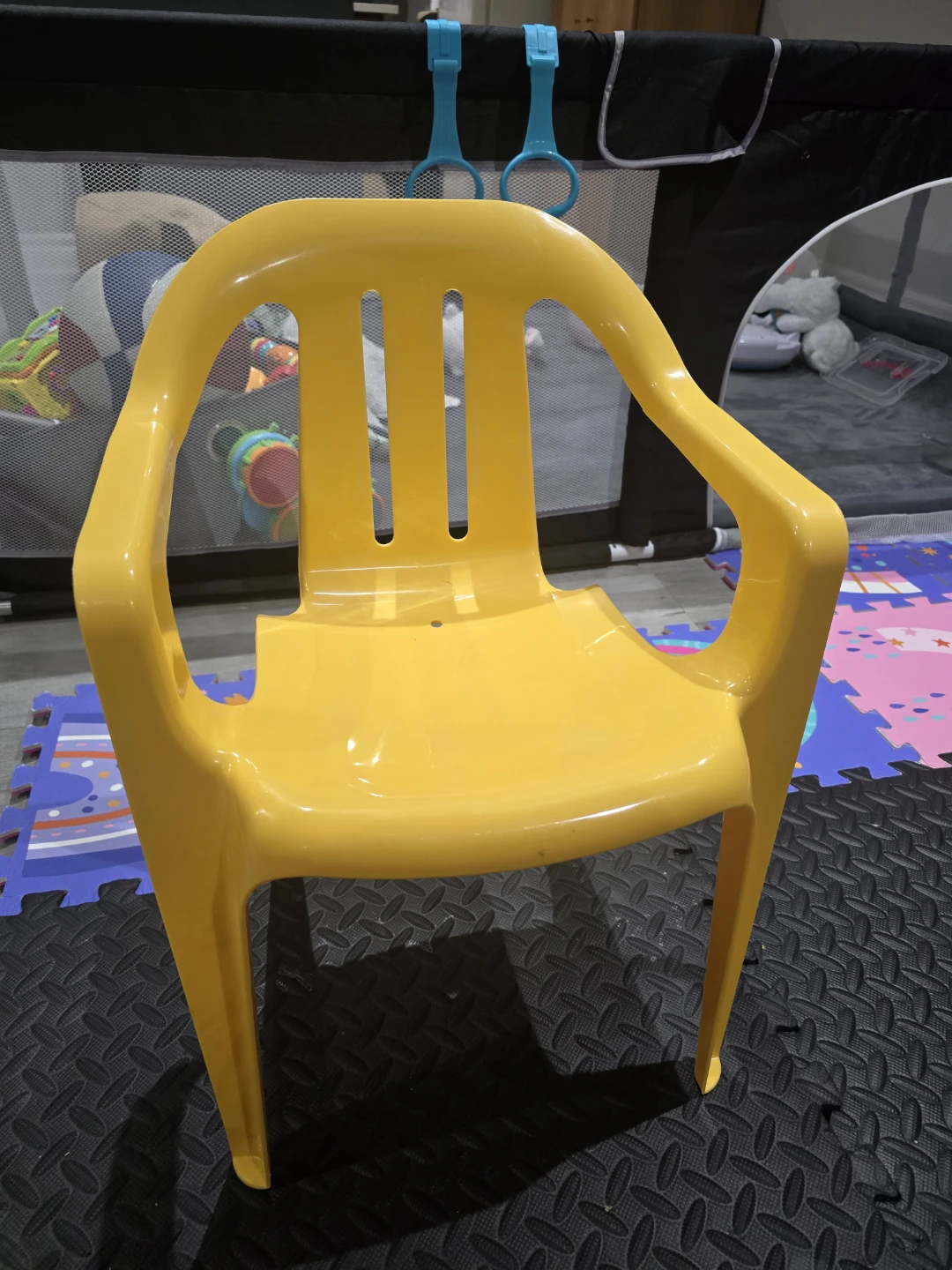 Yellow Plastic Children's Chair