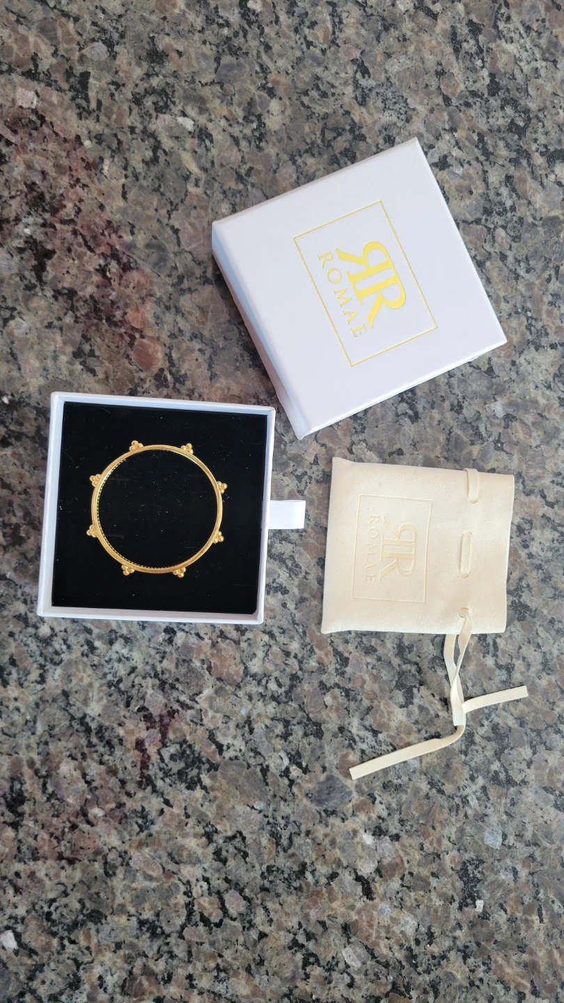 ROMAE Pietas Gold Bangle Bracelet for child with Box - photo 2