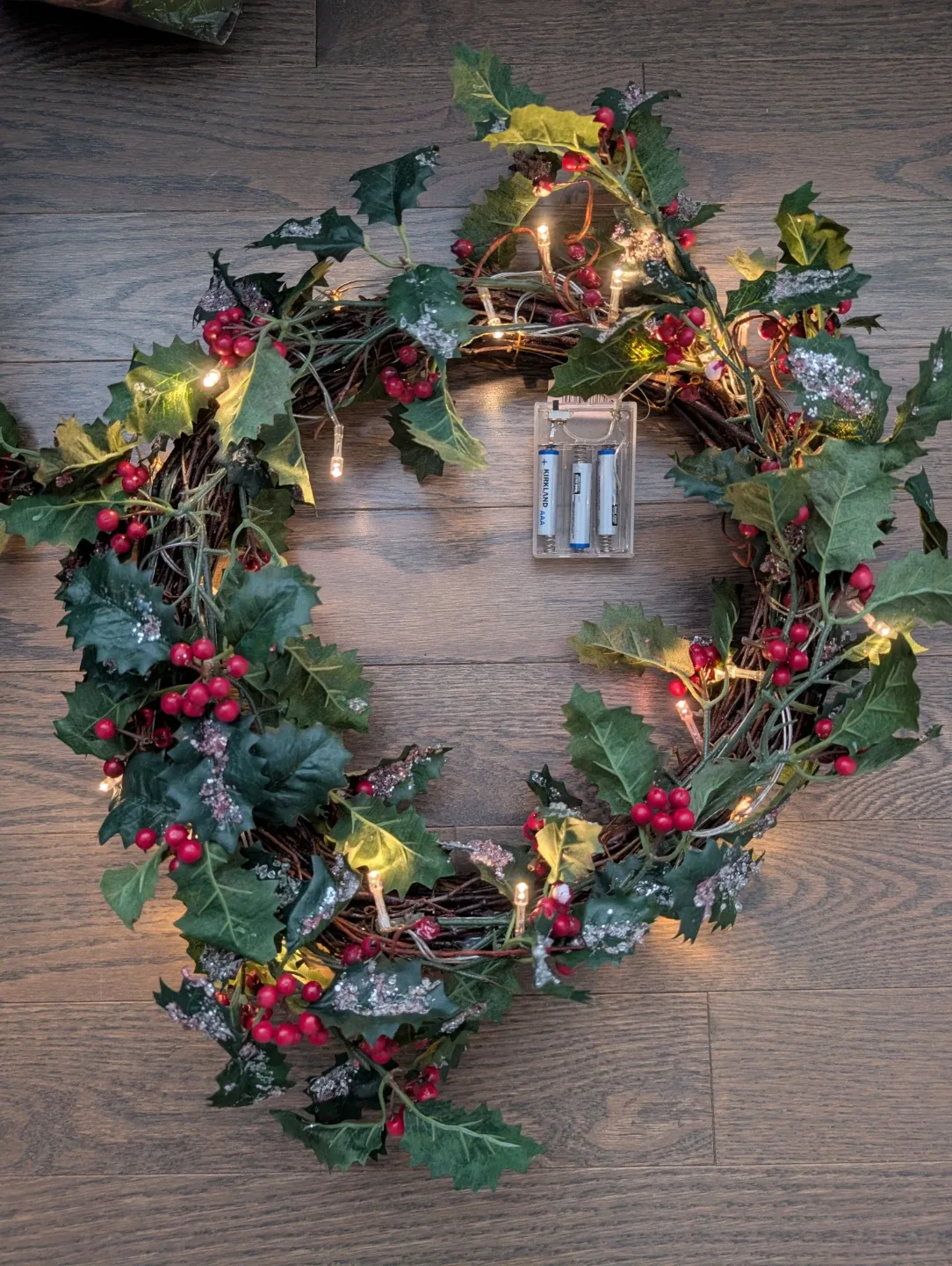 Christmas Wreath with Lights