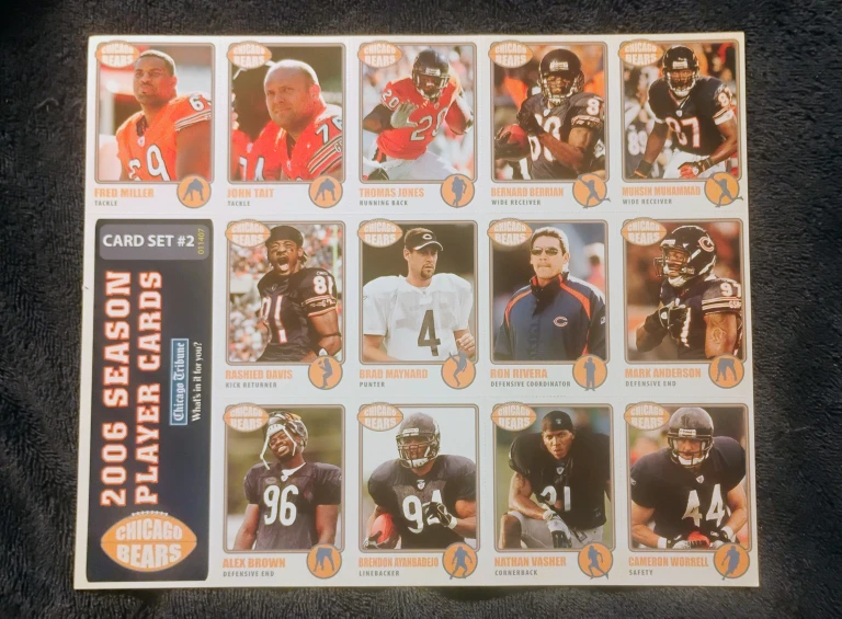 2006 Chicago Bears Player Cards Set - photo 4