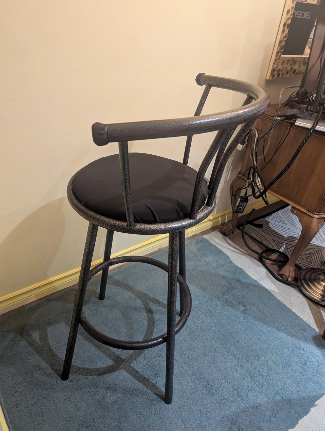***Modern Black Metal Bar Stools*** Set of 2 - photo 4