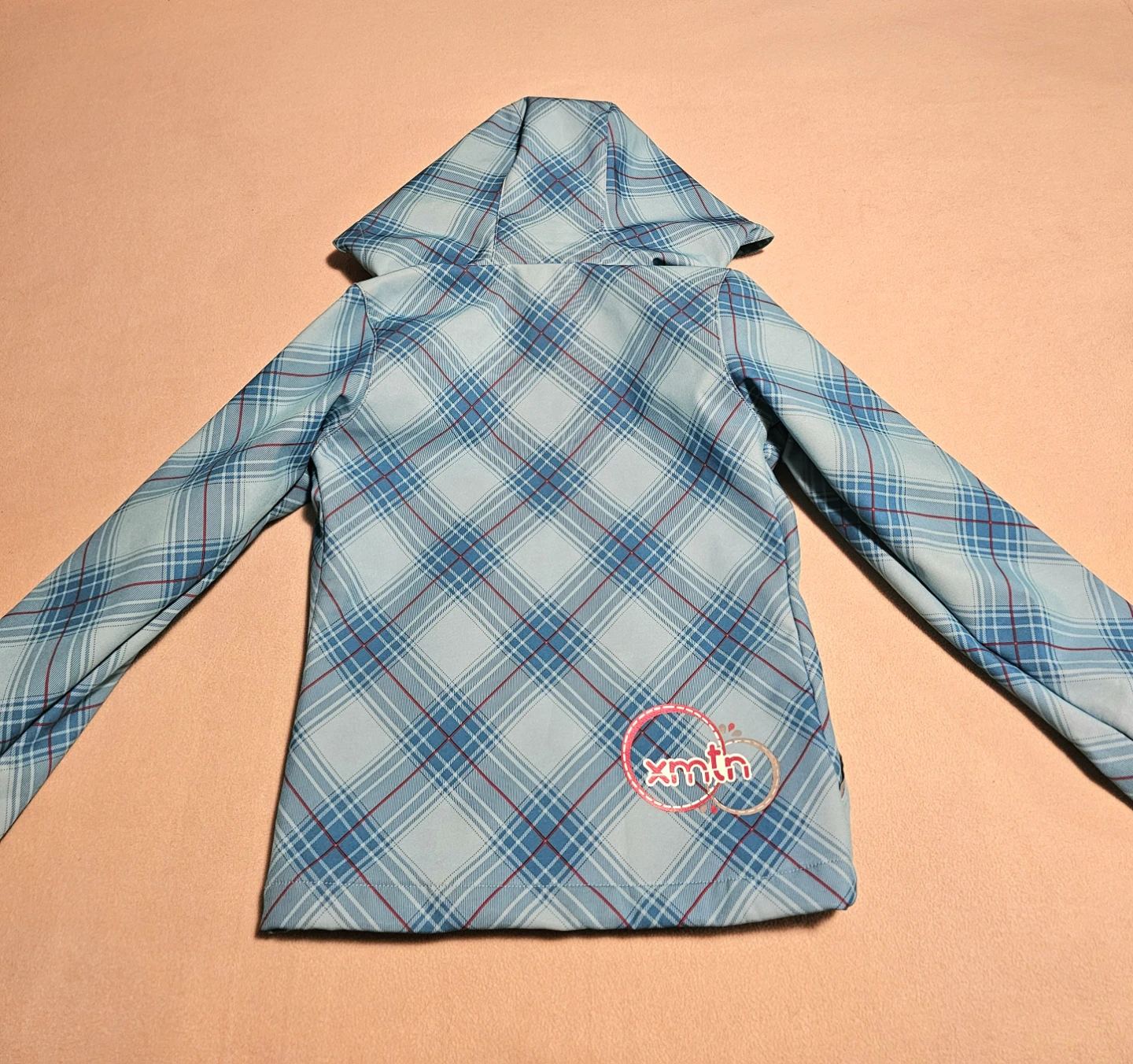 FREE! Girls XMTN Blue Plaid Jacket Size XS 4/5 - photo 3