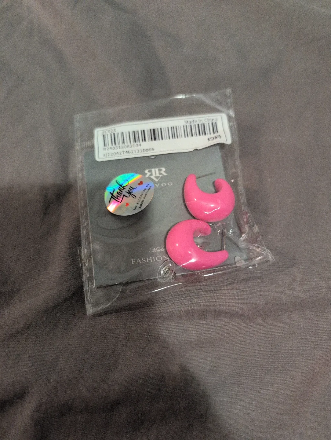 Pink Fashion Earrings