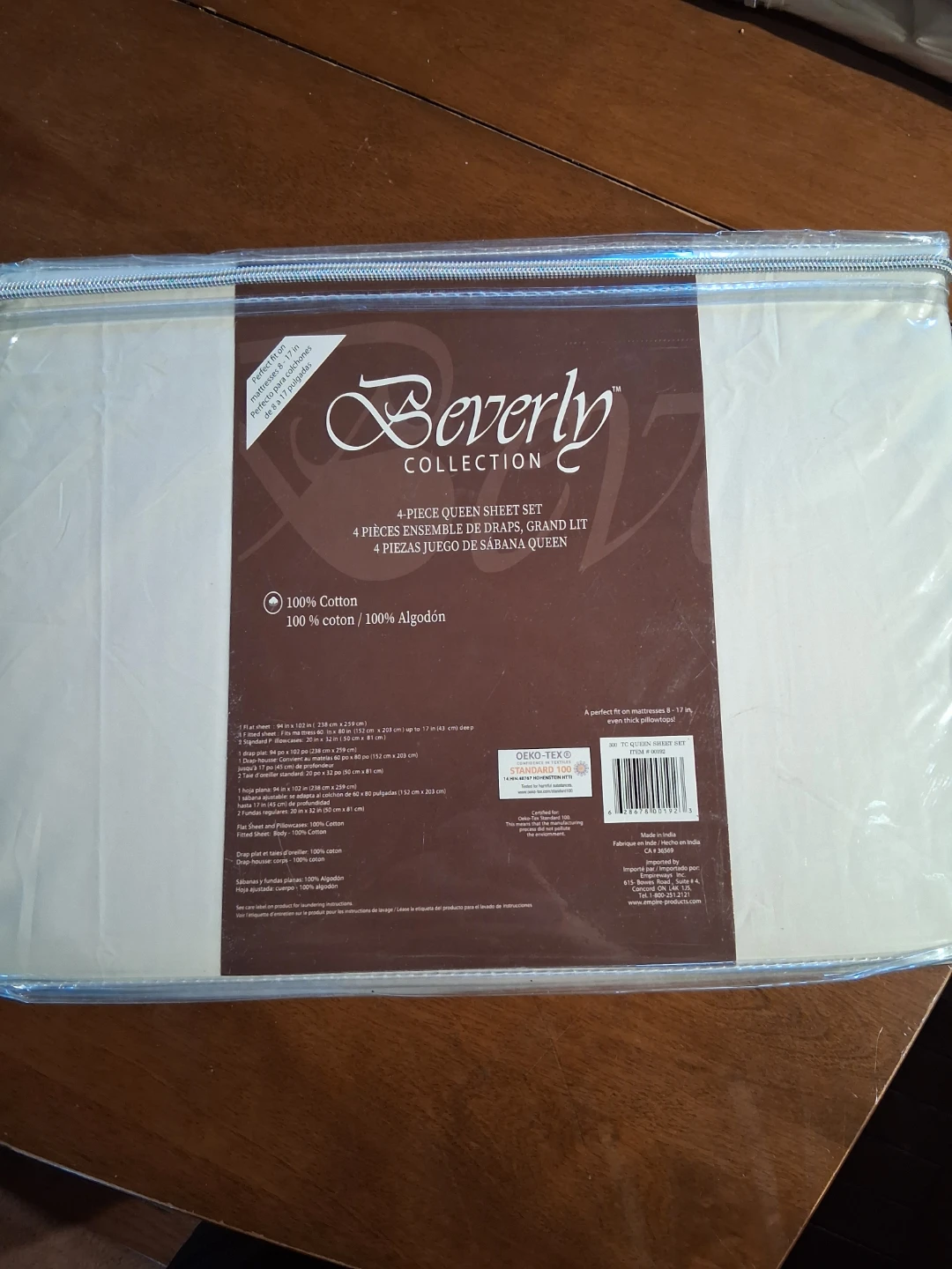 Beverly Collection Queen Sheet Set - New 🏆