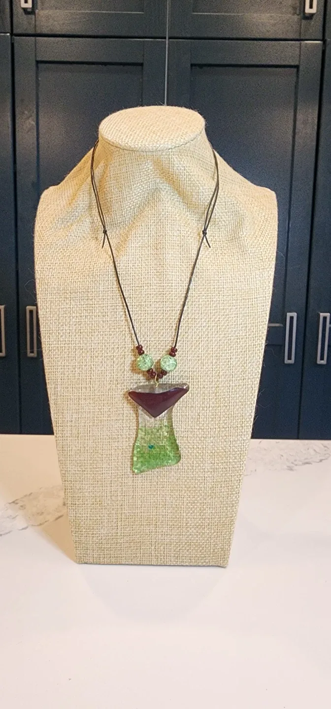 Handmade Glass Pendant Necklace