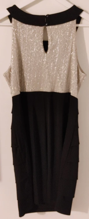 En Focus Petite Black/Silver Dress - Size 14P - photo 2