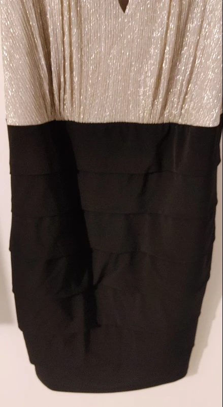 En Focus Petite Black/Silver Dress - Size 14P - photo 3