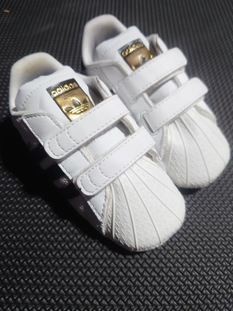New Adidas Superstar Crib Shoes - Size 5K image indicator(3)