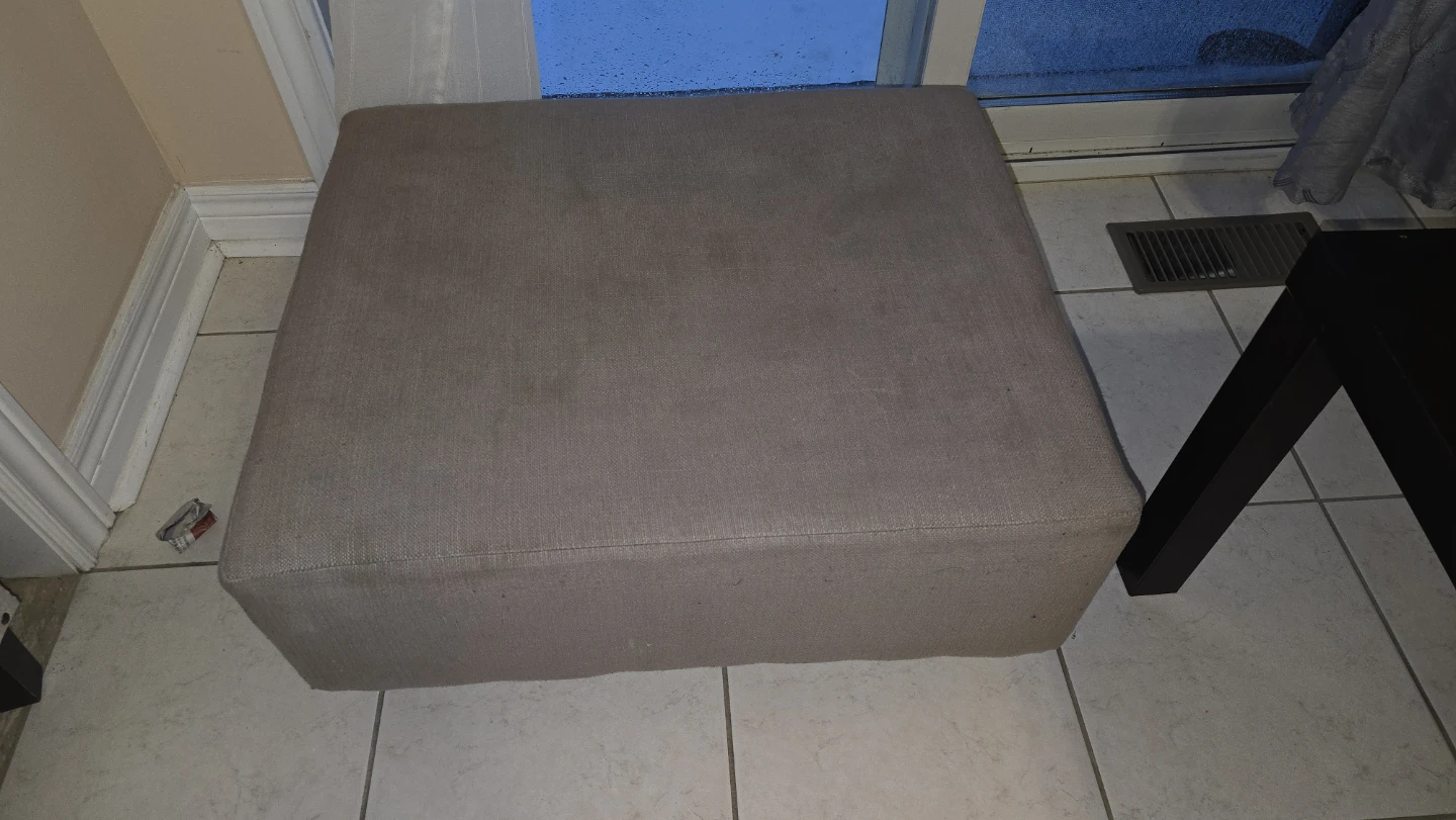 Beige Square Ottoman - photo 2