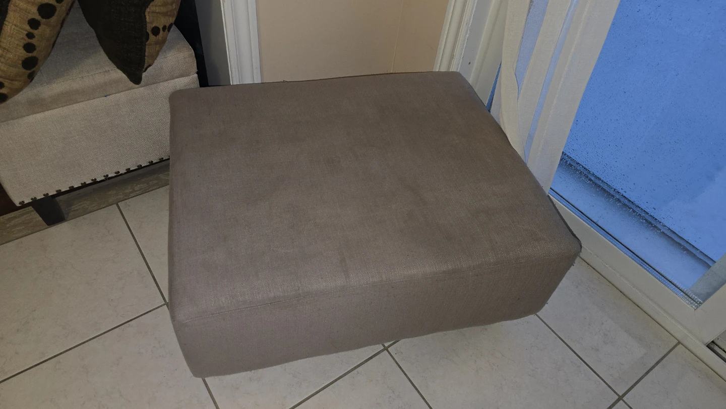 Beige Square Ottoman - photo 4