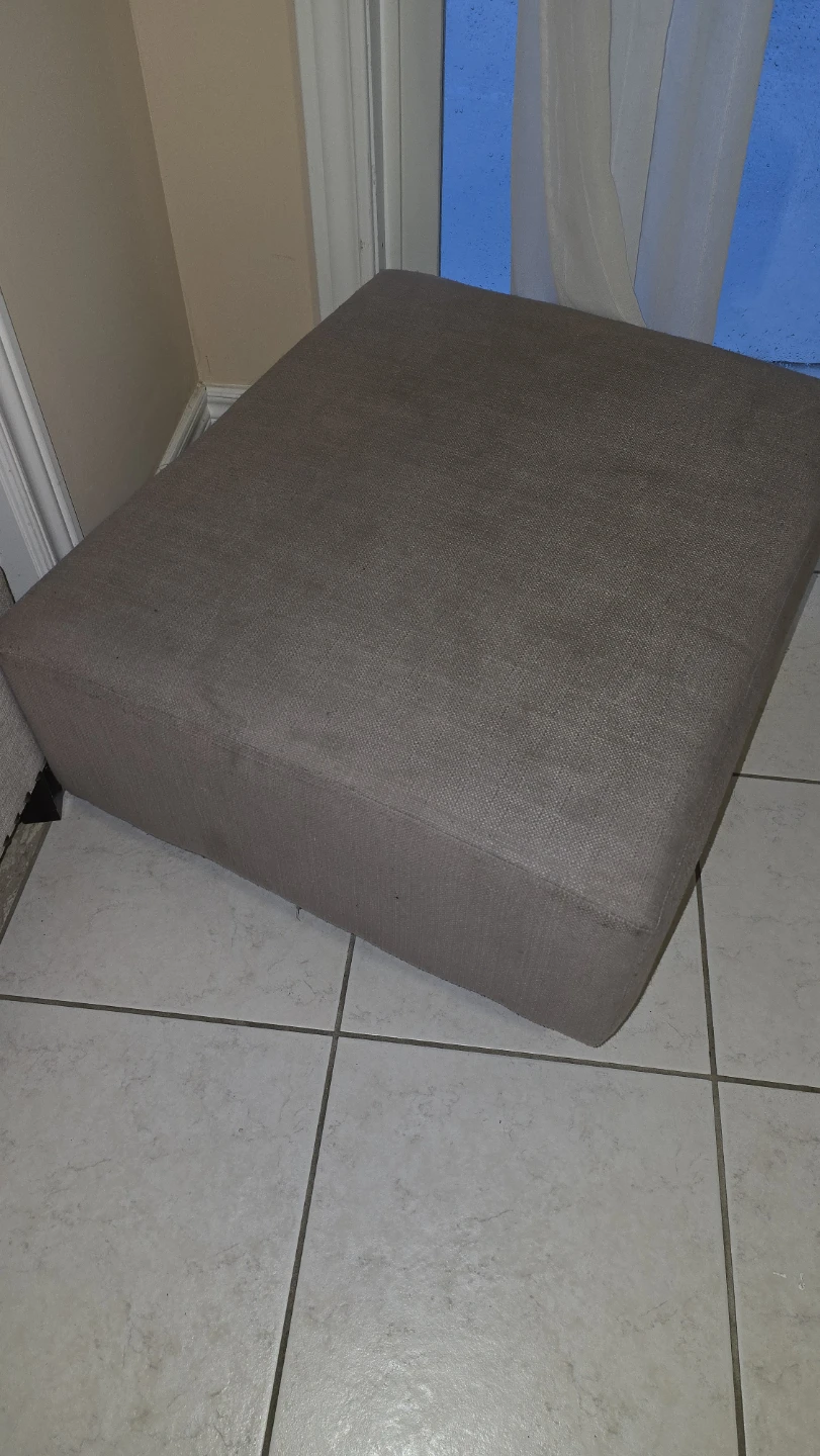 Beige Square Ottoman - photo 5