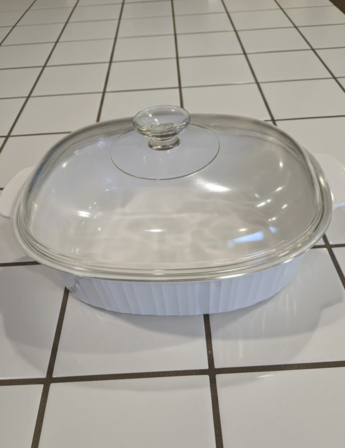 CorningWare Oval Casserole Dish with Lid