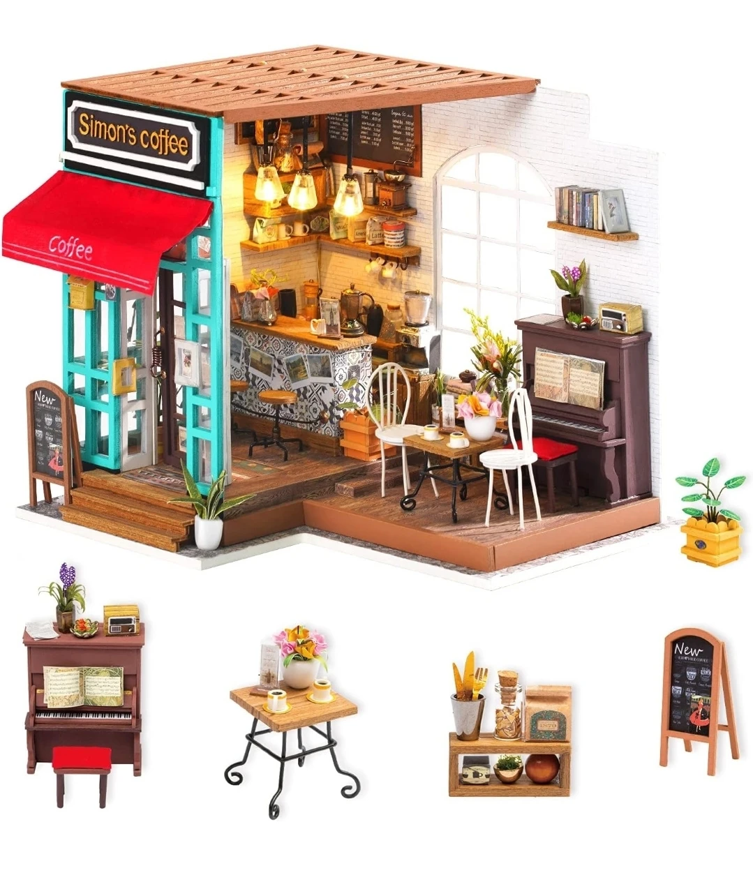 Rolife DIY Miniature Coffee House Kit New - photo 4