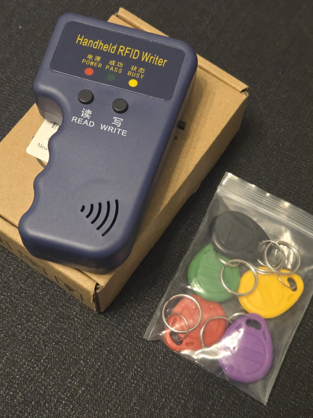 Handheld RFID Writer with Key Fobs