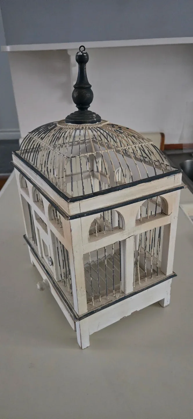 Decorative Bird Cage - White image indicator(2)