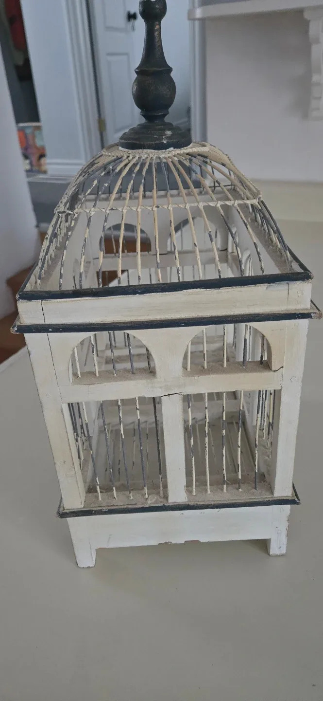 Decorative Bird Cage - White image indicator(3)