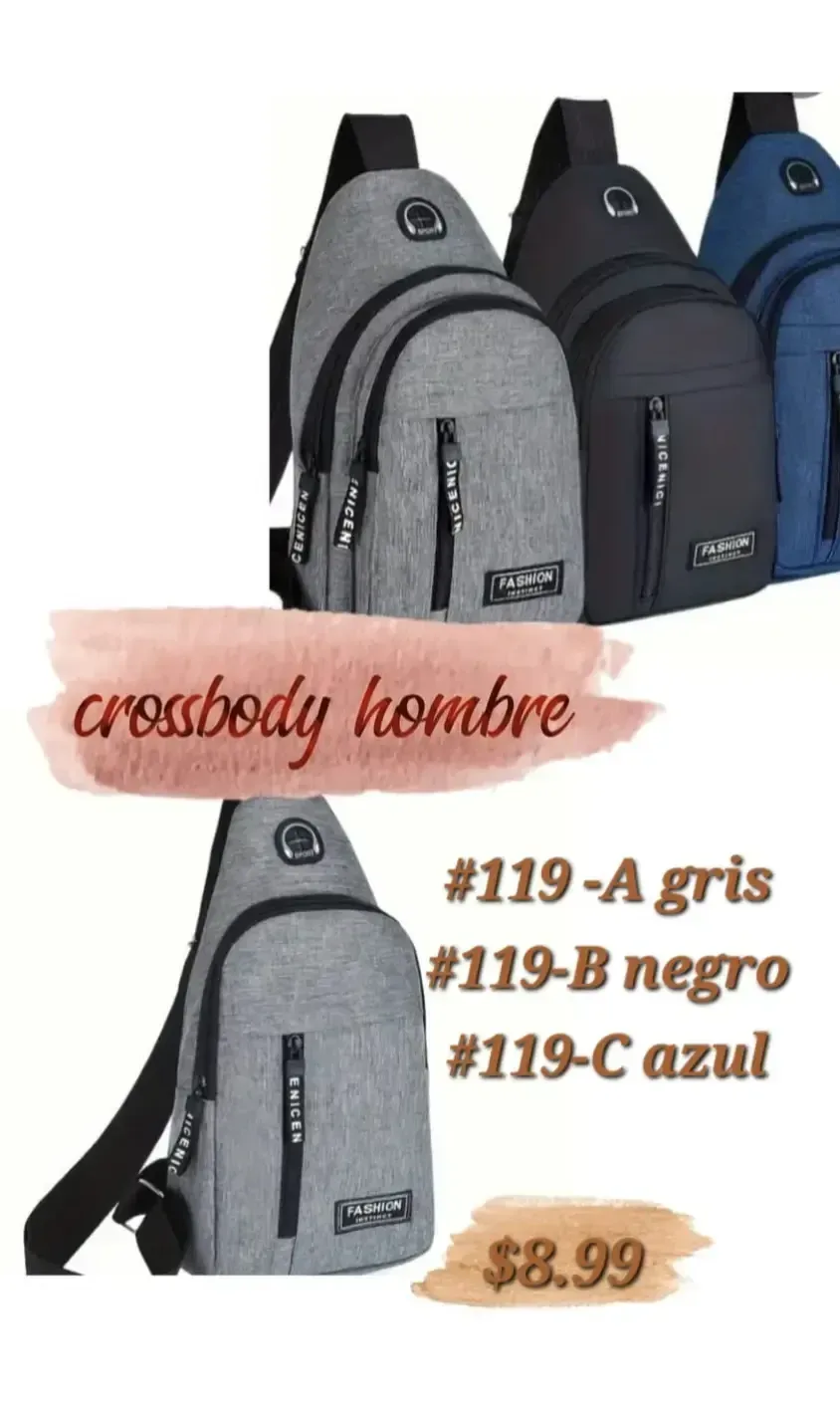 Crossbody Sling Bag - Gray