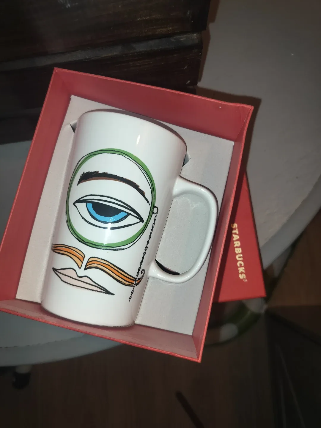 Mustache Monocle Starbucks Mug - 16 fl oz